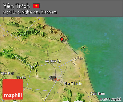 Satellite 3D Map of Yên Trạch
