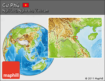 Physical Location Map of Cư Phú