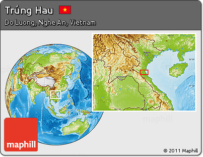Physical Location Map of Trúng Hau