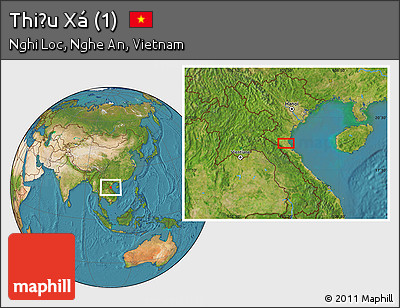 Satellite Location Map of Thiều Xá (1)