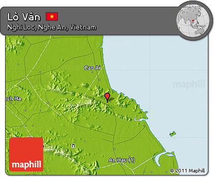 Physical Map of Lò Vân