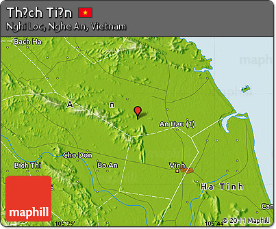 Physical Map of Thạch Tiền