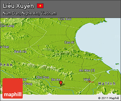 Physical Panoramic Map of Liêu Xuyên