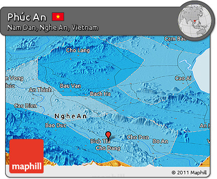 Political Panoramic Map of Phúc An