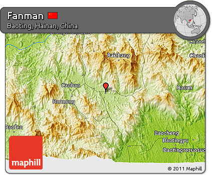 Physical 3D Map of Fanman