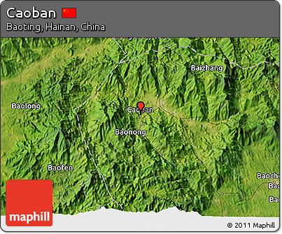 Satellite 3D Map of Caoban
