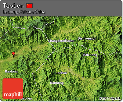 Satellite 3D Map of Taoben