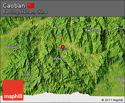 Satellite 3D Map of Caoban