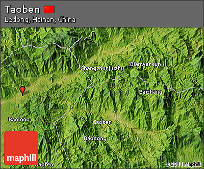 Satellite 3D Map of Taoben