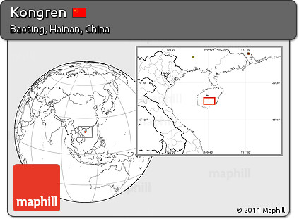 Blank Location Map of Kongren