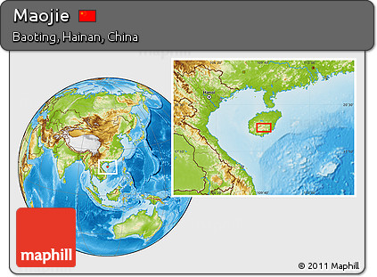 Physical Location Map of Maojie