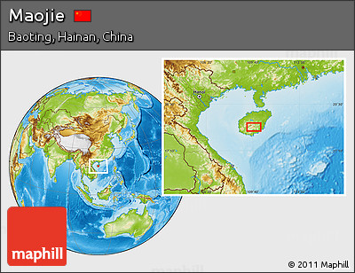 Physical Location Map of Maojie