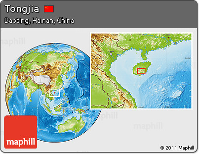 Physical Location Map of Tongjia