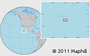 Gray Location Map of the area around 18° 51' 53" N, 112° 7' 30" W