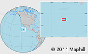 Gray Location Map of the area around 18° 51' 53" N, 114° 40' 30" W
