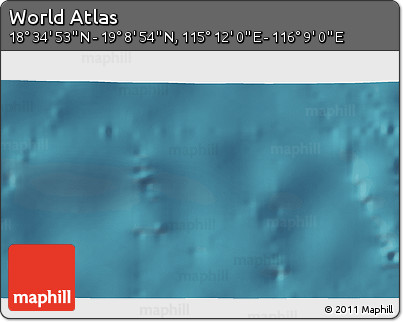 Satellite 3D Map of the Area around 18° 51' 53" N, 115° 40' 30" E