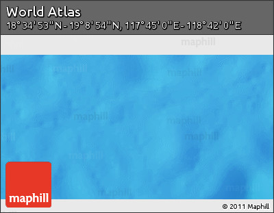 Physical 3D Map of the Area around 18° 51' 53" N, 118° 13' 29" E