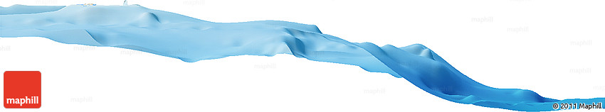 Shaded Relief Horizon Map of the Area around 18° 51' 53" N, 122° 28' 29" E