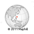 Outline Map of the Area around 18° 51' 53" N, 127° 34' 30" E, rectangular outline