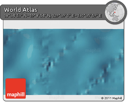 Satellite 3D Map of the Area around 18° 51' 53" N, 130° 7' 30" E