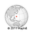 Outline Map of the Area around 18° 51' 53" N, 133° 31' 30" E, rectangular outline