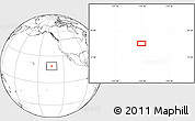 Blank Location Map of the area around 18° 51' 53" N, 134° 13' 29" W