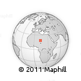 Outline Map of the Area around 18° 51' 53" N, 13° 40' 30" E, rectangular outline
