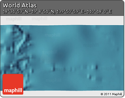 Satellite 3D Map of the Area around 18° 51' 53" N, 140° 19' 29" E