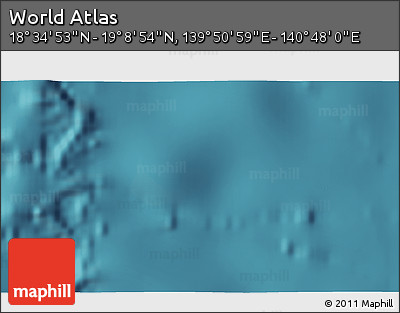 Satellite 3D Map of the Area around 18° 51' 53" N, 140° 19' 29" E