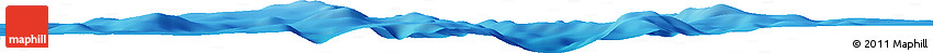 Shaded Relief Horizon Map of the Area around 18° 51' 53" N, 144° 34' 29" E