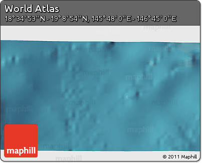 Satellite 3D Map of the Area around 18° 51' 53" N, 146° 16' 30" E