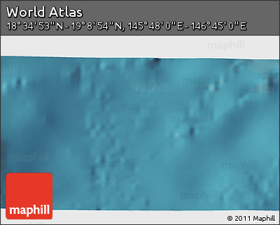 Satellite 3D Map of the Area around 18° 51' 53" N, 146° 16' 30" E