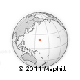 Outline Map of the Area around 18° 51' 53" N, 160° 43' 29" E, rectangular outline