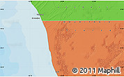 Political Map of the area around 18° 51' 53" N, 16° 4' 29" W