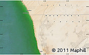 Satellite Map of the area around 18° 51' 53" N, 16° 4' 29" W