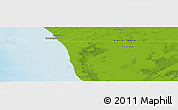 Physical Panoramic Map of the area around 18° 51' 53" N, 16° 4' 29" W