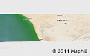 Satellite Panoramic Map of the area around 18° 51' 53" N, 16° 4' 29" W