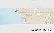 Shaded Relief Panoramic Map of the area around 18° 51' 53" N, 16° 4' 29" W