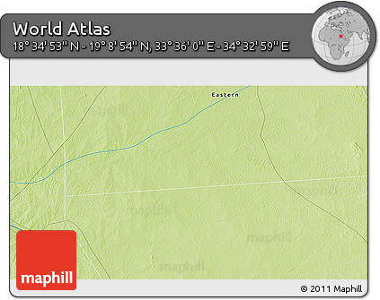 Physical 3D Map of the Area around 18° 51' 53" N, 34° 4' 30" E