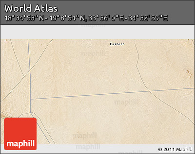 Satellite 3D Map of the Area around 18° 51' 53" N, 34° 4' 30" E