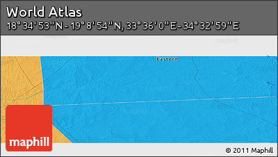 Political Panoramic Map of the Area around 18° 51' 53" N, 34° 4' 30" E
