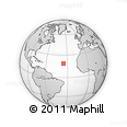 Outline Map of the Area around 18° 51' 53" N, 35° 37' 30" W, rectangular outline