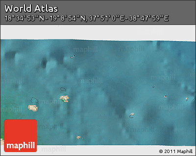 Satellite 3D Map of the Area around 18° 51' 53" N, 38° 19' 30" E