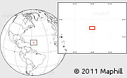 Blank Location Map of the area around 18° 51' 53" N, 56° 1' 29" W