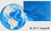 Shaded Relief Location Map of the area around 18° 51' 53" N, 56° 1' 29" W