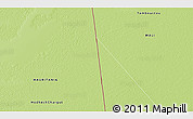 Physical 3D Map of the area around 18° 51' 53" N, 5° 52' 30" W
