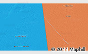 Political 3D Map of the area around 18° 51' 53" N, 5° 52' 30" W