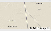 Shaded Relief 3D Map of the area around 18° 51' 53" N, 5° 52' 30" W