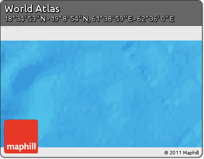 Physical 3D Map of the Area around 18° 51' 53" N, 62° 7' 30" E