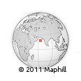 Outline Map of the Area around 18° 51' 53" N, 64° 40' 30" E, rectangular outline